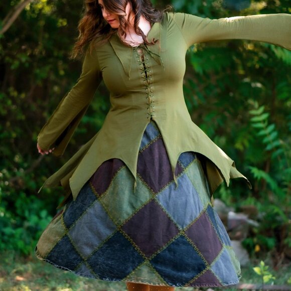 Elven Ranger Fleece Tunic Jacket - Picture 1 of 8